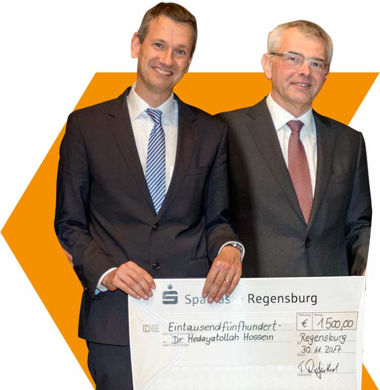 Dr. Thomas Diefenthal und Dr. Berthold Bettenausen haben den Innovationspreis Regensburg gegründet.